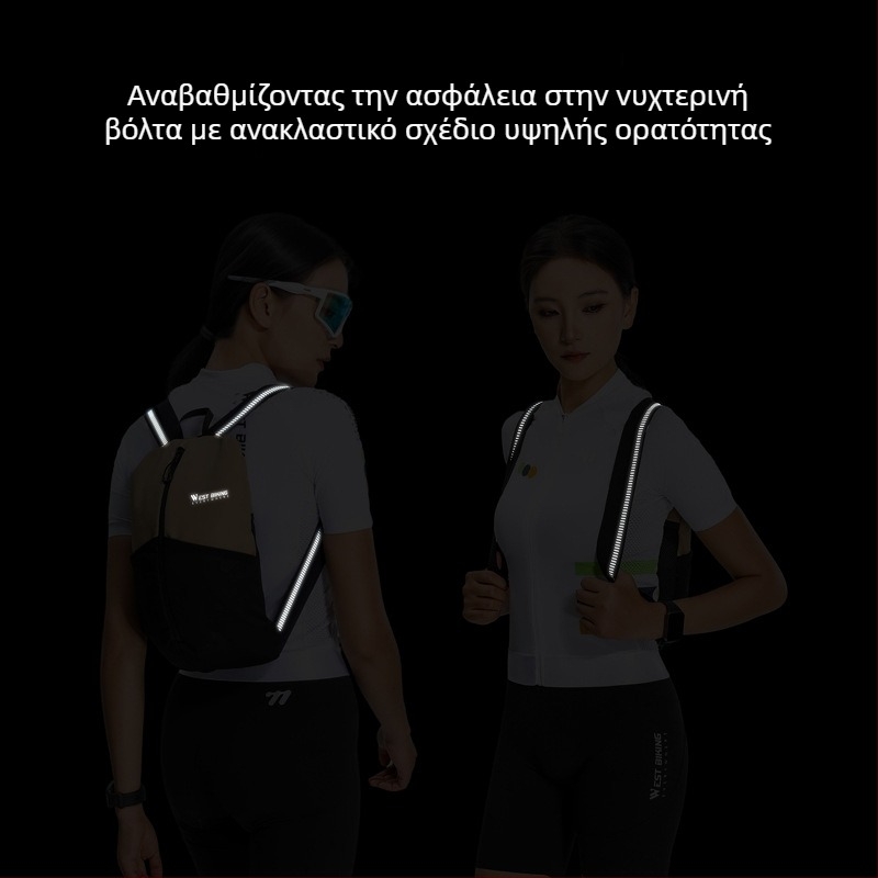 West Rider Ποδηλατικό σακίδιο – 3L χωρητικότητα, ύφασμα 900D με πάνελ από δίχτυ και 3D πολυεστερικό δίχτυ, μοντέλο Yp0707416