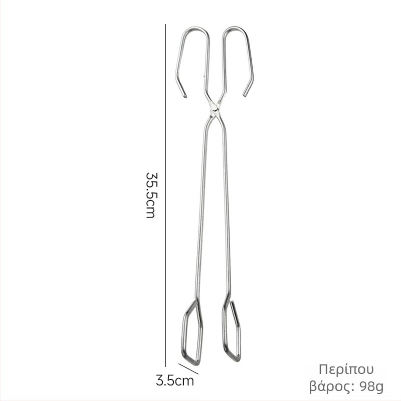 Κλιπ για μπάρμπεκιου με άνθρακα — Πολυλειτουργικό κλιπ τροφίμων, μάρκα Jinyou, Υλικό: γαλβανισμένος ανθεκτικός στη διάβρωση σίδηρος, Λανσάρισμα: Χειμώνας 2025