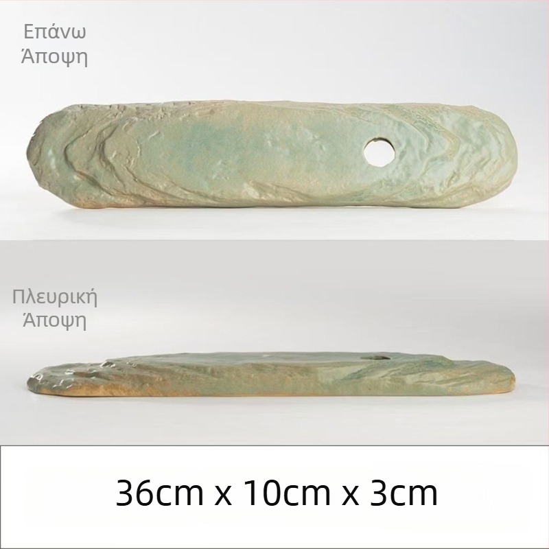 Κεραμικό διακοσμητικό αγγείο με ροή νερού για ενυδρείο, γλασαρισμένη επιφάνεια, χειροποίητο, κλασικό στυλ, κυκλοφορία και οξυγονισμός