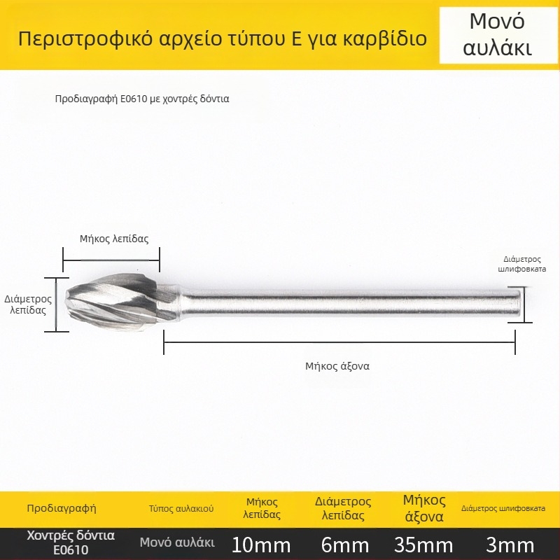 Επίπεδη φρέζα, χάλυβας υψηλής ταχύτητας, χωρίς επίστρωση