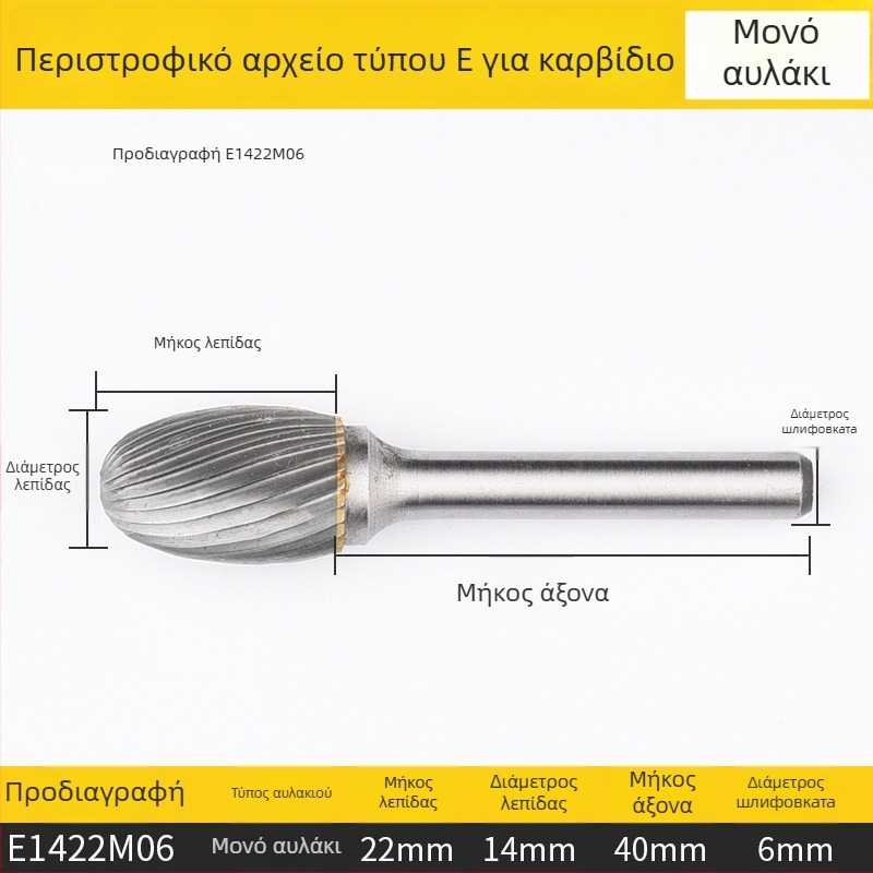 Επίπεδη φρέζα, χάλυβας υψηλής ταχύτητας, χωρίς επίστρωση