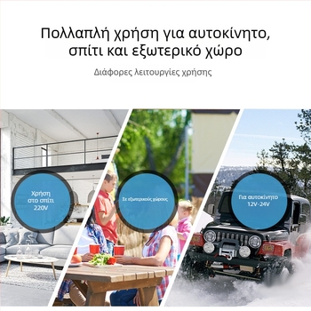 Ψυγειοφόρος αυτοκινήτου με συμπιεστή, 16-20L, 12V/24V, 60W, ψύξη μέχρι -20°C, με δυνατότητα προσαρμογής