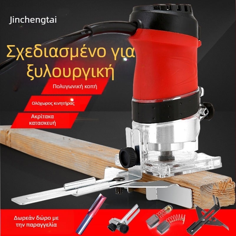 Μηχανή περιτομής και αυλάκωσης για πάνελ αλουμινίου-πλαστικού, φρέζα Bakelite, βιομηχανικού επιπέδου ηλεκτροκινητικό εργαλείο ξυλουργικής, Jin Chengtai, 220V, μονοφασικό AC / DC >250V