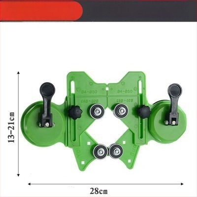 Ευέλικτος εργαλείο διάνοιξης οπών σε πλακίδια και χάρακας εντοπισμού για εργασίες τοιχοποιίας