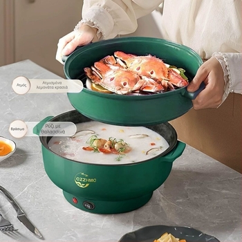 Πολυλειτουργικός ηλεκτρικός μαγειρευτής – όλα σε ένα για ατμό και μαγείρεμα, χωρητικότητα 6,1–10 L, εξυπηρετεί 5+ άτομα, μηχανικός έλεγχος, επαγωγική θέρμανση, ανεβοκατεβάσιμο καπάκι