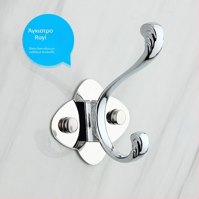 Άγκιστρο ρούχων τοίχου, μονό άγκιστρο, από ανοξείδωτο χάλυβα και κράμα αλουμινίου, επίστρωση ηλεκτροπλατίωσης, μοντέρνο μινιμαλιστικό στυλ