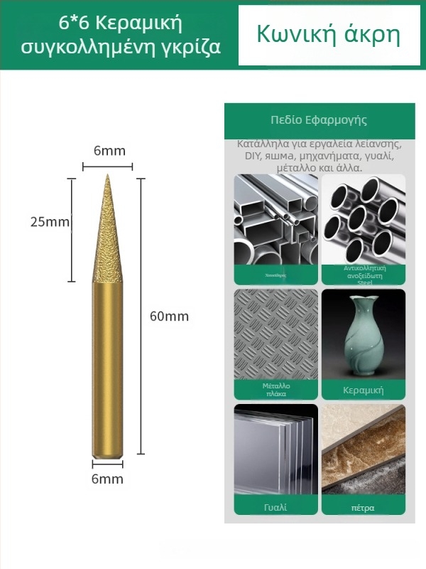 Κεφαλή λείανσης διαμαντιού, κεφαλή λείανσης emery, ευθύγραμμη κεφαλή λείανσης, κατάλληλη για πέτρες, μάρμαρο και πλακάκια