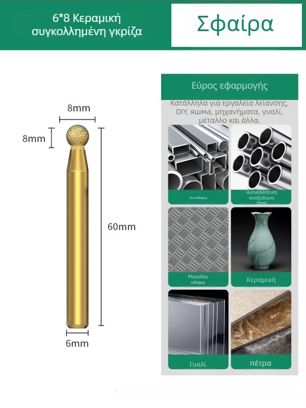Κεφαλή λείανσης διαμαντιού, κεφαλή λείανσης emery, ευθύγραμμη κεφαλή λείανσης, κατάλληλη για πέτρες, μάρμαρο και πλακάκια