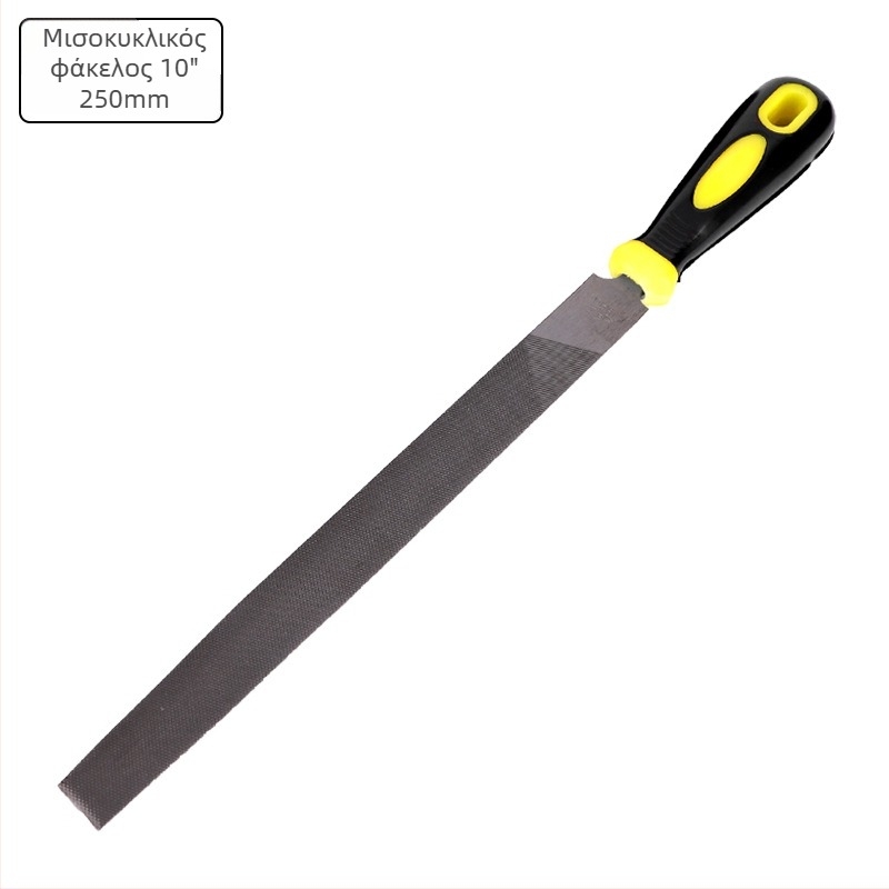 Λίμα διαμαντιού, διπλής κοπής, ημικυκλική διατομή, από χάλυβα, για επεξεργασία μετάλλων (μη σιδηρούχα μέταλλα)