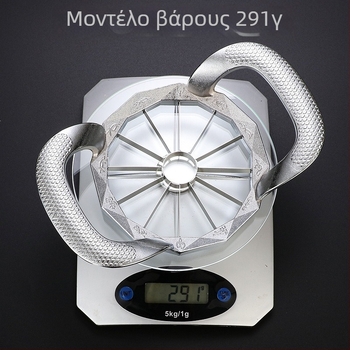 Εργαλείο κοπής μήλων και φρούτων από ανοξείδωτο ατσάλι 304, με αφαίρεση πυρήνα, διαχωριστής φρούτων, δυνατότητα εκτύπωσης λογότυπου