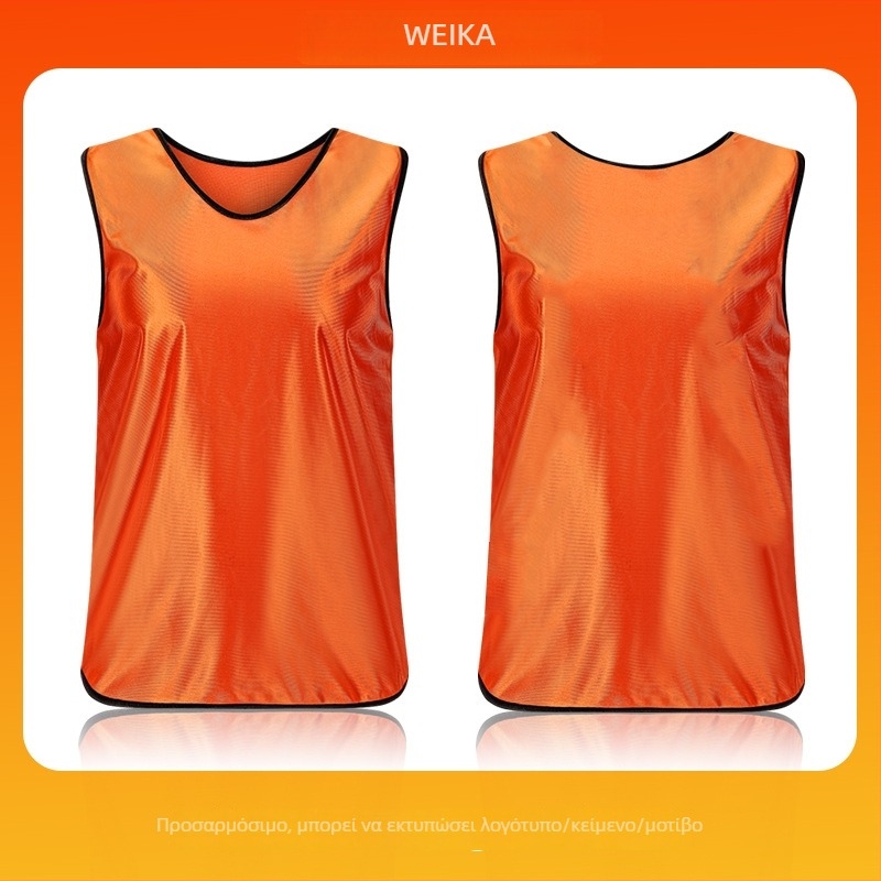 Γιλέκα ομαδικής δραστηριότητας για ενήλικες και παιδιά, πολυεστερικά γιλέκα προπονήσεων ποδοσφαίρου και μπάσκετ, με εκτυπωμένα γραφικά και επιλογές μεγέθους γραμματοσειράς