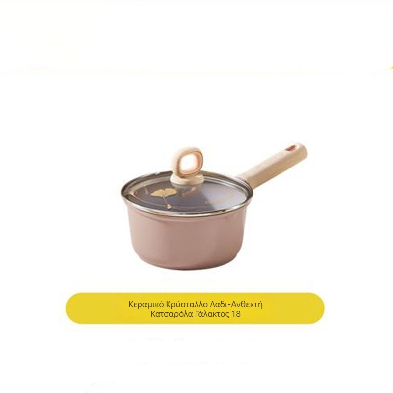 Cooker King wok - Αντικολλητικό τηγάνι wok με επίπεδη βάση, από κράμα αλουμινίου, σειρά Pottery Crystal, συμβατό με επαγωγή και γκάζι