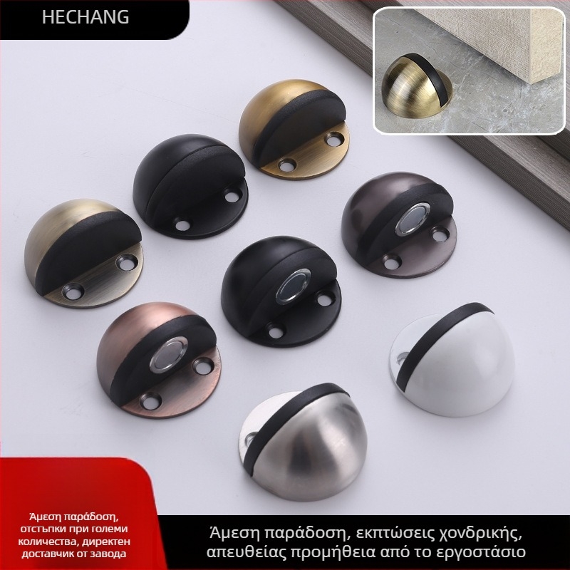 Ανοξείδωτος χάλυβας, μοντέλο Turtle Top, δάπεδο-εγκατάσταση, stopper/buffer πόρτας, επιφάνεια γυαλισμένη/ηλεκτροπλατιωμένη