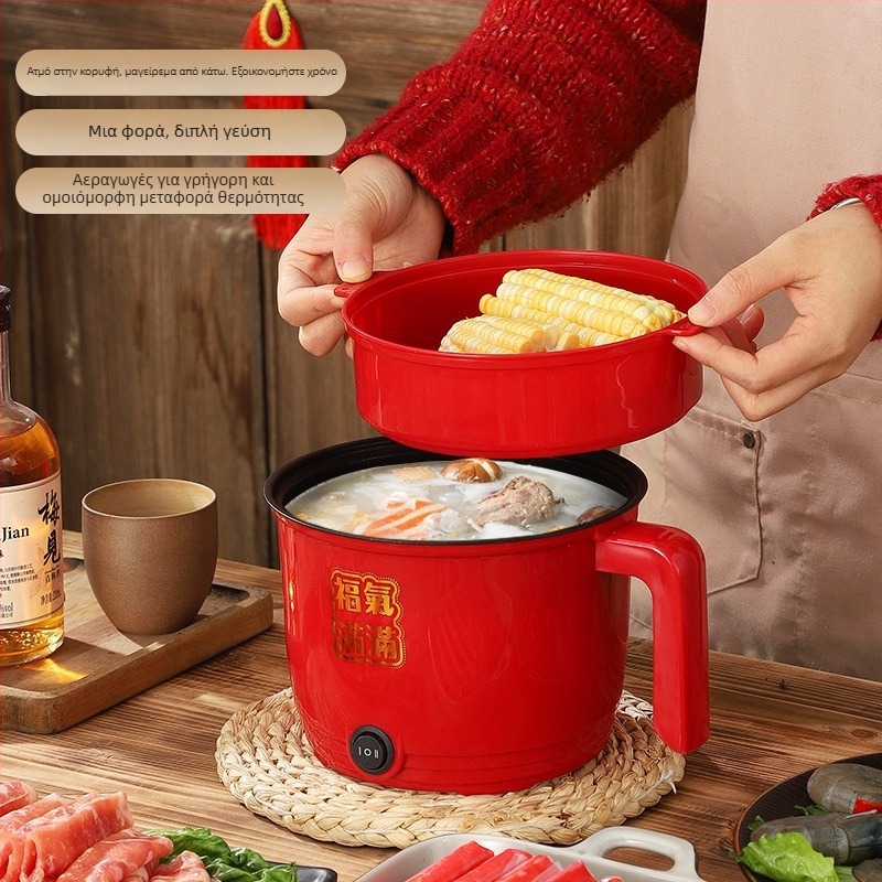 Ηλεκτρική κατσαρόλα CW-1.8, εσωτερικός κάδος από ανοξείδωτο ατσάλι, μηχανικός έλεγχος με κουμπιά, διπλής στρώσης κατασκευή, χωρητικότητα 1,8 L, ενσωματωμένη λειτουργία καθαρισμού