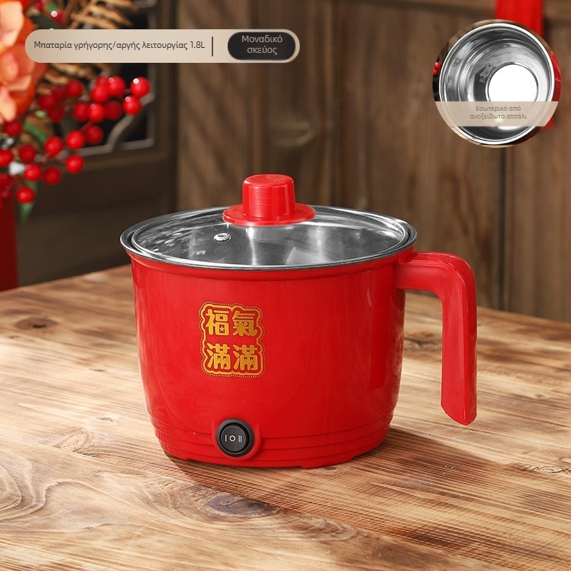 Ηλεκτρική κατσαρόλα CW-1.8, εσωτερικός κάδος από ανοξείδωτο ατσάλι, μηχανικός έλεγχος με κουμπιά, διπλής στρώσης κατασκευή, χωρητικότητα 1,8 L, ενσωματωμένη λειτουργία καθαρισμού