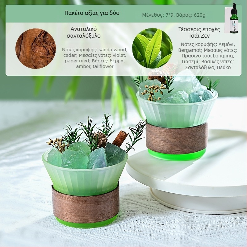 Γυάλινο διακοσμητικό για αρωματοθεραπεία, στυλ ελαφρού πολυτελείας, διακόσμηση υπνοδωματίου