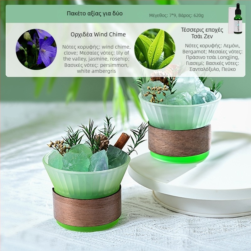 Γυάλινο διακοσμητικό για αρωματοθεραπεία, στυλ ελαφρού πολυτελείας, διακόσμηση υπνοδωματίου