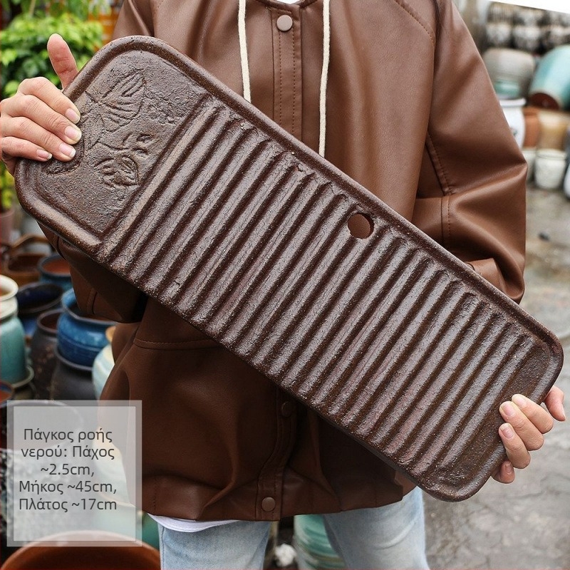 Κεραμικό διακοσμητικό με καταρράκτη για ενυδρείο, απλός και μοντέρνος σχεδιασμός, χωρίς προσαρμογές, δώρο