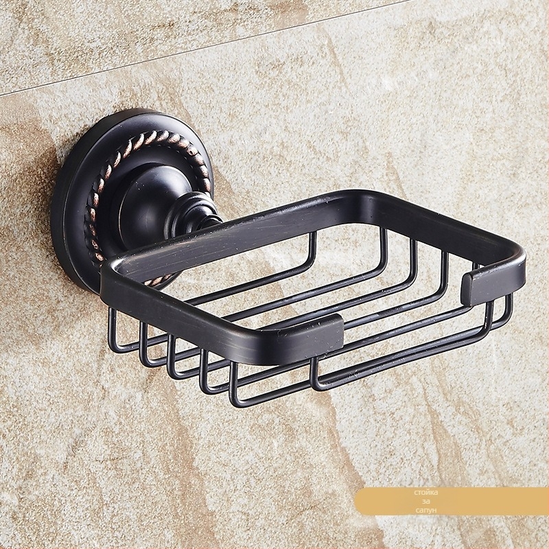 Σετ ράγα πετσετών μπάνιου από χαλκό, βουρτσισμένη επιφάνεια, αντιολισθητικό, εγκατάσταση με οπές