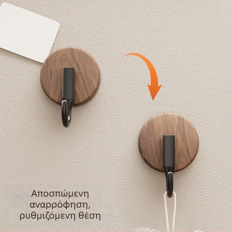 Αγκίστρι αναρρόφησης για κρεμάστρα — αντιϊκό στυλ, ABS υλικό, εγκατάσταση χωρίς διάτρηση, κατάλληλο για μπάνιο και κουζίνα