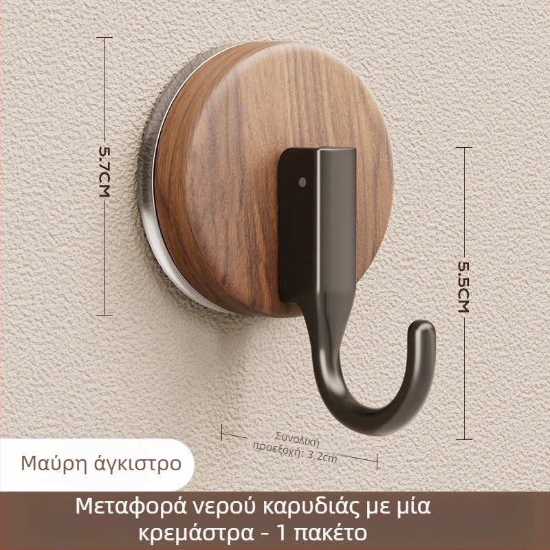 Αγκίστρι αναρρόφησης για κρεμάστρα — αντιϊκό στυλ, ABS υλικό, εγκατάσταση χωρίς διάτρηση, κατάλληλο για μπάνιο και κουζίνα