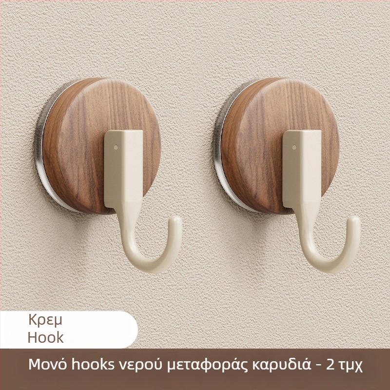 Αγκίστρι αναρρόφησης για κρεμάστρα — αντιϊκό στυλ, ABS υλικό, εγκατάσταση χωρίς διάτρηση, κατάλληλο για μπάνιο και κουζίνα