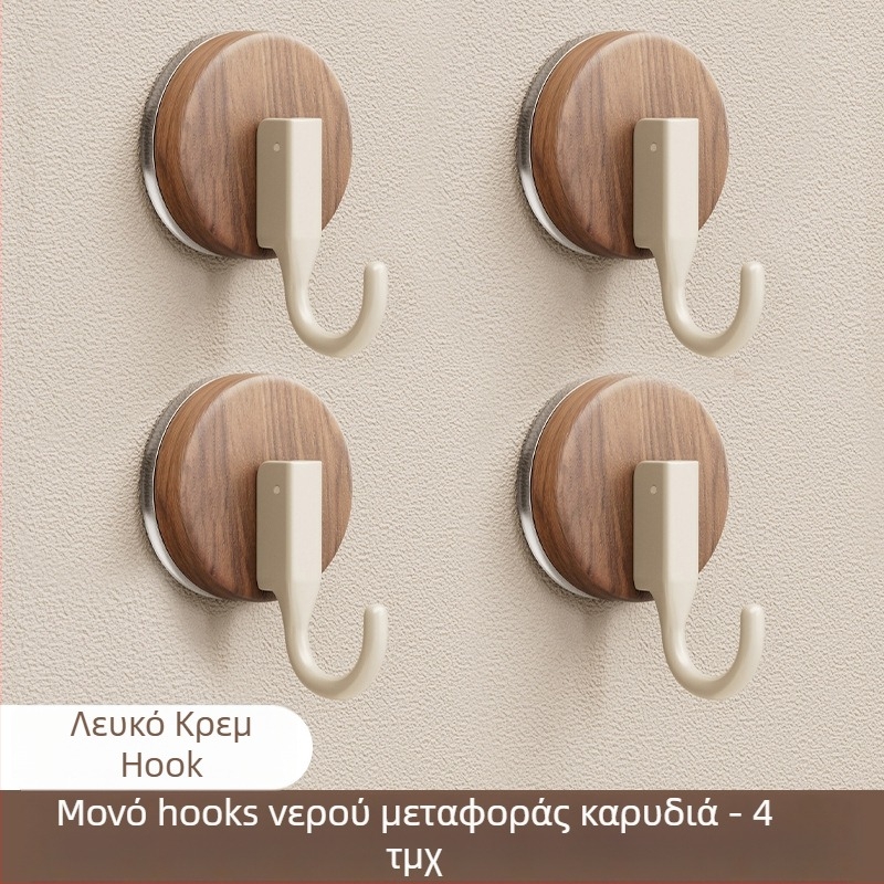 Αγκίστρι αναρρόφησης για κρεμάστρα — αντιϊκό στυλ, ABS υλικό, εγκατάσταση χωρίς διάτρηση, κατάλληλο για μπάνιο και κουζίνα