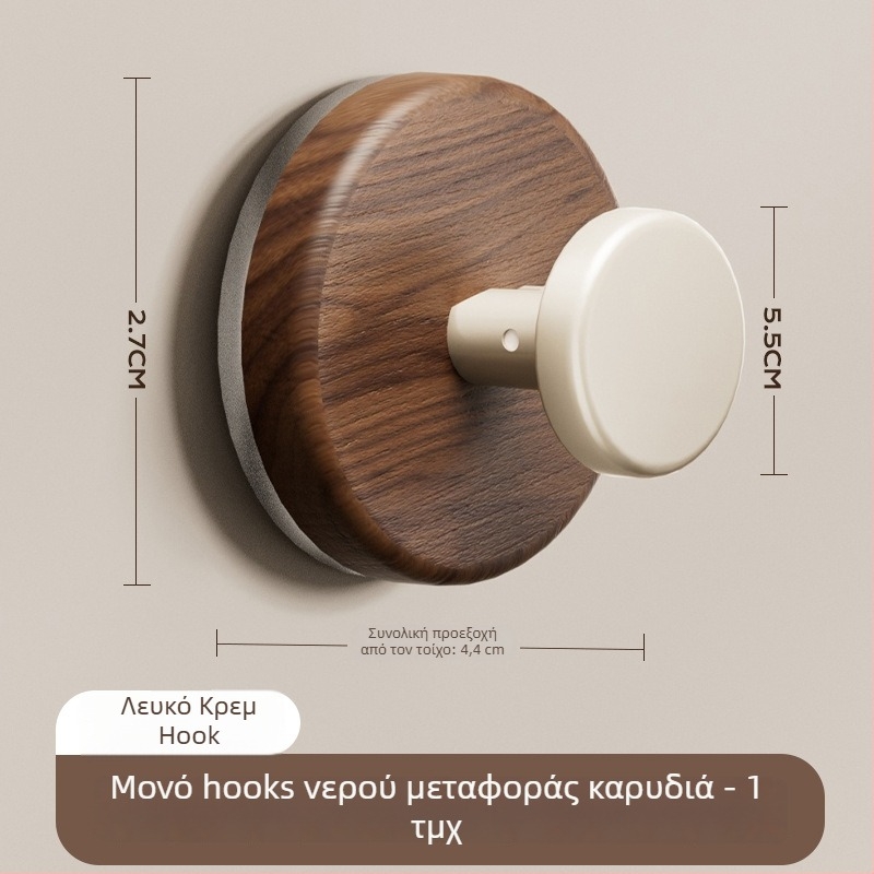 Αγκίστρι αναρρόφησης για κρεμάστρα — αντιϊκό στυλ, ABS υλικό, εγκατάσταση χωρίς διάτρηση, κατάλληλο για μπάνιο και κουζίνα