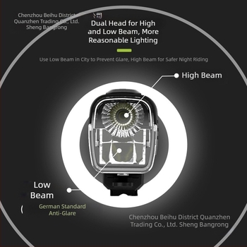 Sheng bangrong μπροστινό φανάρι ποδηλάτου για νυχτερινή οδήγηση, με γρήγορη απελευθέρωση στήριξης, αδιάβροχο, υψηλή φωτεινότητα, κατάλληλο για ορεινά και αστικά ποδήλατα