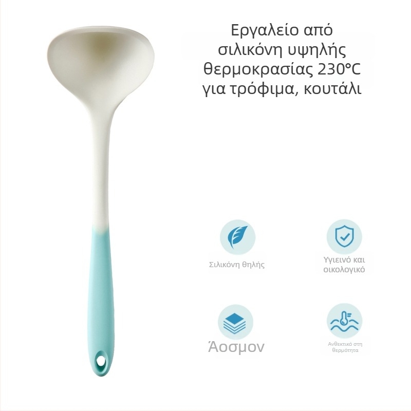Xukang σετ σιλικόνης σπατουλών, 4 τεμάχια, με κλιπ φαγητού και κουτάλι σούπας, αντικολλητικές, αντιολισθητικές, ανθεκτικές σε υψηλές θερμοκρασίες