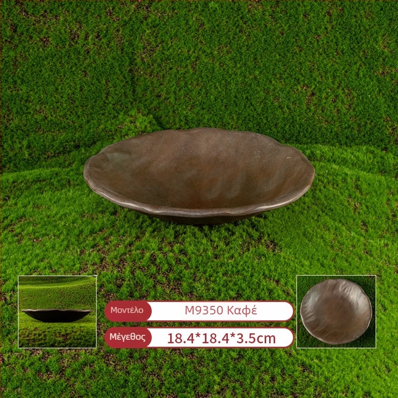 Μελαμινένιο επίπεδο ορθογώνιο πιάτο για κατσαρό θερμό pot και μπάρμπεκιου — γυαλισμένη επιφάνεια, προσαρμόσιμος σχεδιασμός