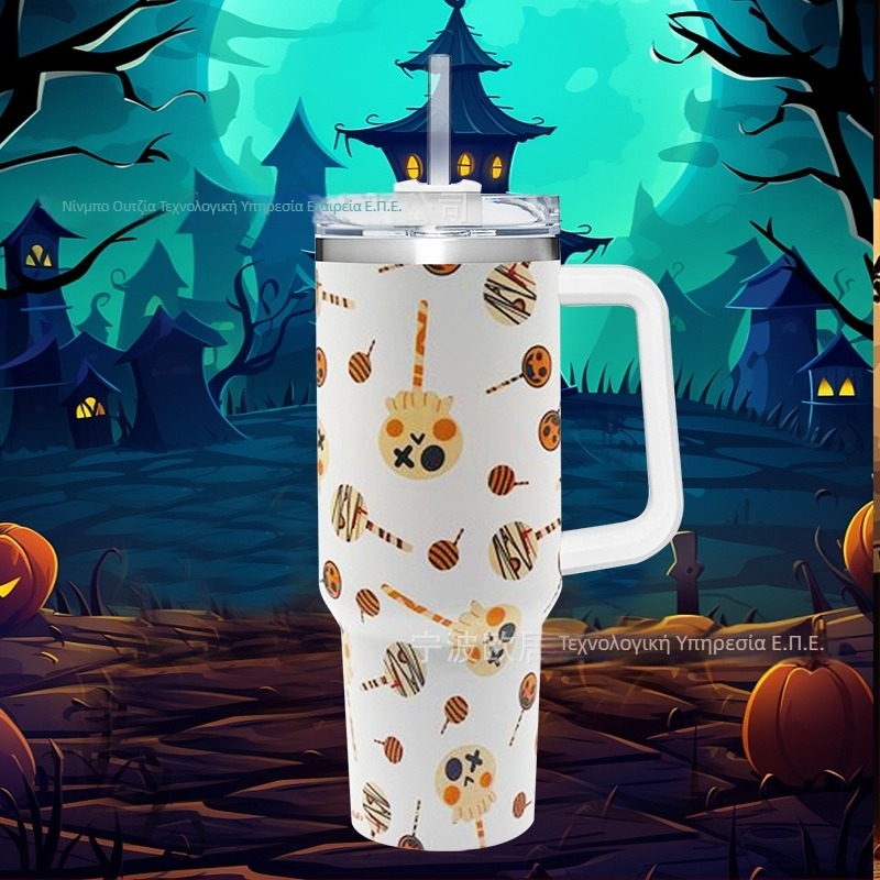 Αναδιπλούμενο θερμός κύπελλο, διπλής στρώσης κενού μόνωσης, εσωτερικό 304 ανοξείδωτο ατσάλι / εξωτερικό 201 ανοξείδωτο ατσάλι, ανθεκτικό στη διαρροή, με χειρολαβή και βιδωτό καπάκι