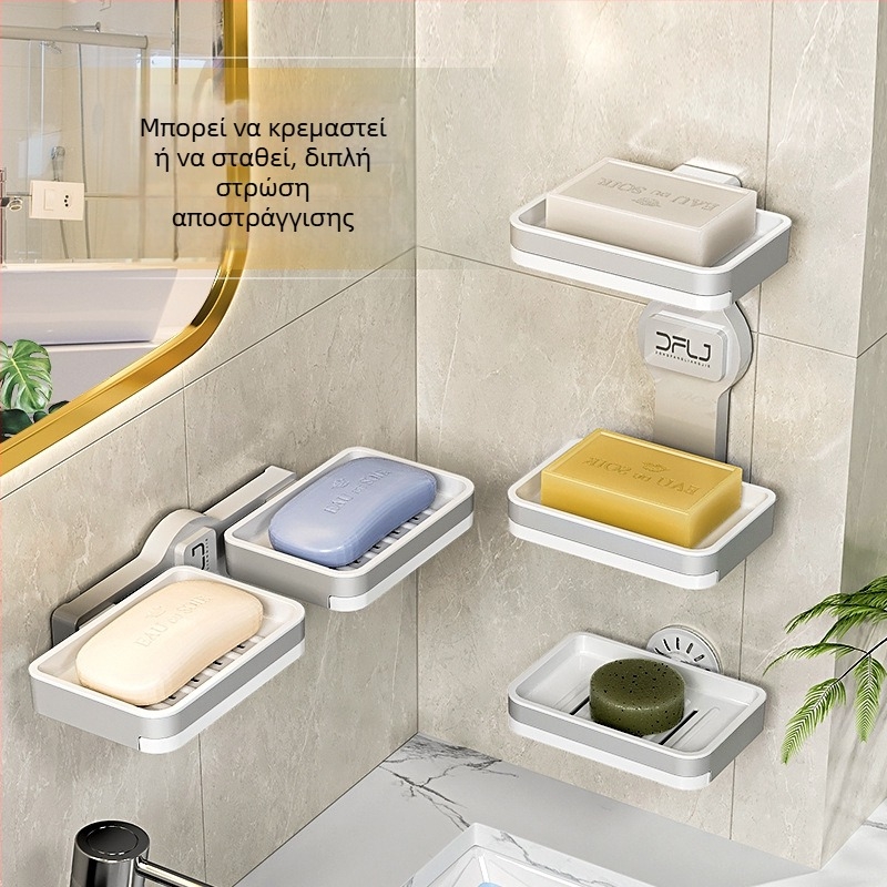 Θήκη σαπουνιού με βεντούζα - εγκατάσταση χωρίς τρύπες, αφαιρούμενο και πλενόμενο, αντιολισθητικό, από πλαστικό; Μάρκα Oriental Bright Clean; Συσκευασία: 100 τεμάχια