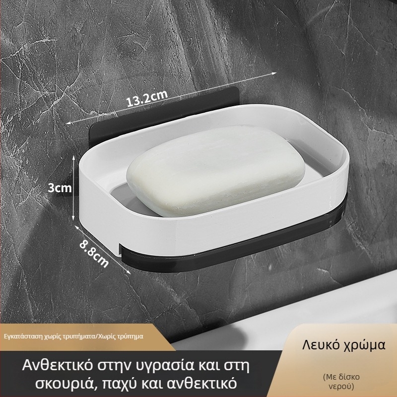 Δίσκος σαπουνιού τοίχου, χωρίς διάτρηση (Αλουµινίου κράμα; Μάρκα: Zhenhui; Συσκευασία: 100 τεμάχια)