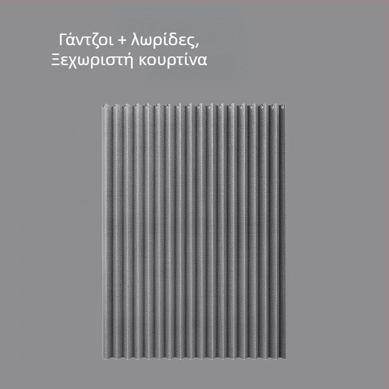 Αναδιπλούμενη κουρτίνα ντους από πολυεστέρα, Ευρωπαϊκού στυλ, μονόχρωμη, αδιάβροχη και ανθεκτική σε μούχλα