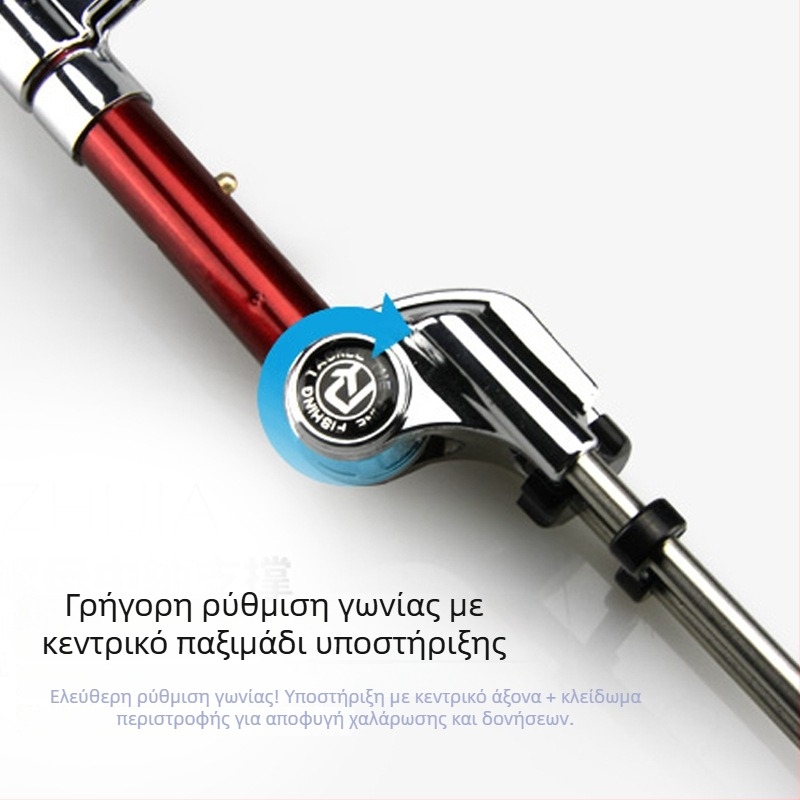 Sinmelon ανοξείδωτο στήριγμα καλαμιού αλιείας με βάση γείωσης, αναδιπλούμενο, περιστροφή σε πολλαπλές κατευθύνσεις