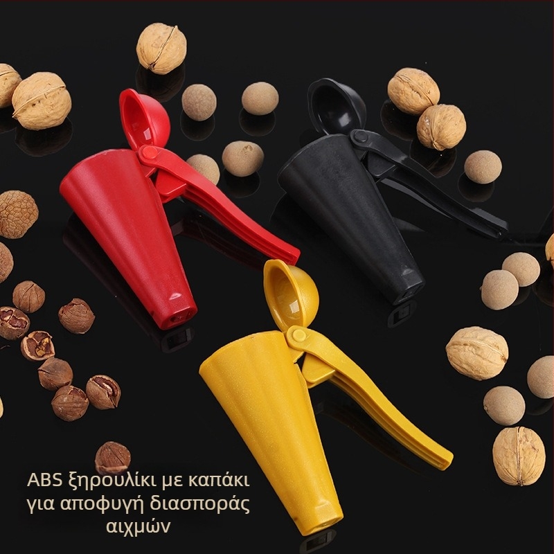 Πολυλειτουργικό εργαλείο αποφλοιώματος ξηρών καρπών — κλιπ τύπου φούνας για καρύδια και φουντούκια; σκληρό πλαστικό ABS+PP; προσαρμοσμένη επεξεργασία; εκτυπωμένο λογότυπο