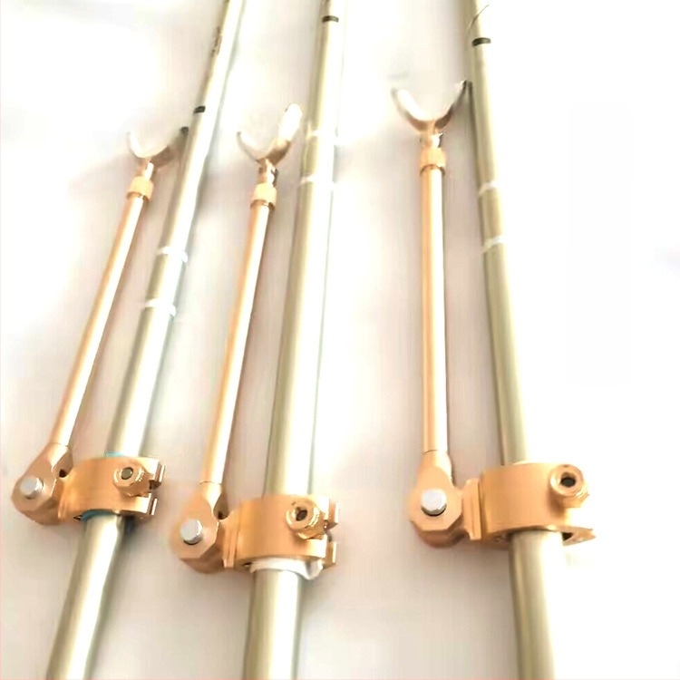 Βάση από άνθρακα για δίχτυ ψαρέματος - σετ με τηλεσκοπική πτυσσόμενη ράβδο, περιστροφή πολλαπλών κατευθύνσεων, τύπος μπαταρίας