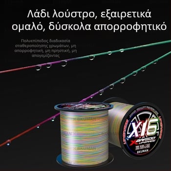 BKUMAN PE κύρια γραμμή αλιείας, αντοχή 3–33 κιλά, 100 καρούλια ανά κουτί