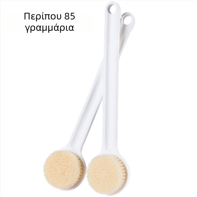 Σετ βούρτσας μπάνιου με μακριά λαβή και μαλακές τρίχες για τον καθαρισμό της πλάτης – χωρίς εκτύπωση; Υλικό: PP nylon wool