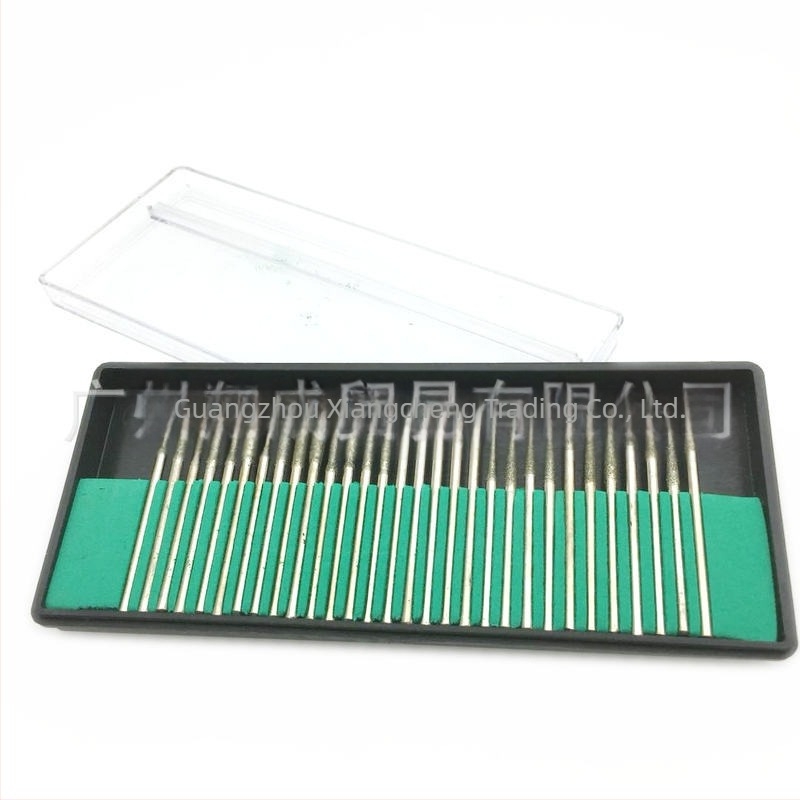 Κεφαλή λείανσης νυχιών από κράμα με διαμαντικές ίνες, για ηλεκτρικό λίμαρισμα νυχιών, σετ 30 τεμαχίων, ανοξείδωτος χάλυβας, εργαλείο επιφανειακής λείανσης νυχιών, 95 g