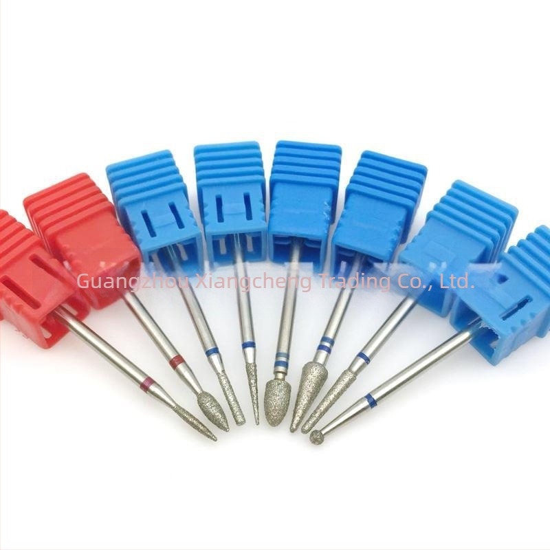 Διαμαντική κεφαλή λείανσης νυχιών για μανικιούρ, ανοξείδωτο ατσάλι και διαμάντι, 6 g καθαρή μάζα, εργαλείο επιφανειακής λείανσης για νύχια, άνετες καλλυντικές ιδιότητες