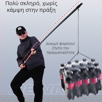 Βάση ράβδων ψαρέματος από ανθρακόνημα για μεγάλα ψάρια – τοποθετείται στο δάπεδο, μη διπλούμενη, μη περιστρεφόμενη