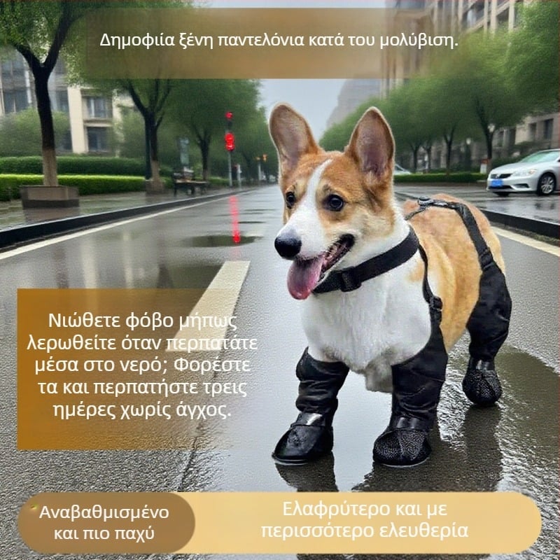 Παπούτσια σκύλου — ύφασμα, αδιάβροχα, αντιολισθητικά, ανθεκτικά στην φθορά, χαλαρός στυλ (Μάρκα: Favorite, Κωδικός: Cx72033)