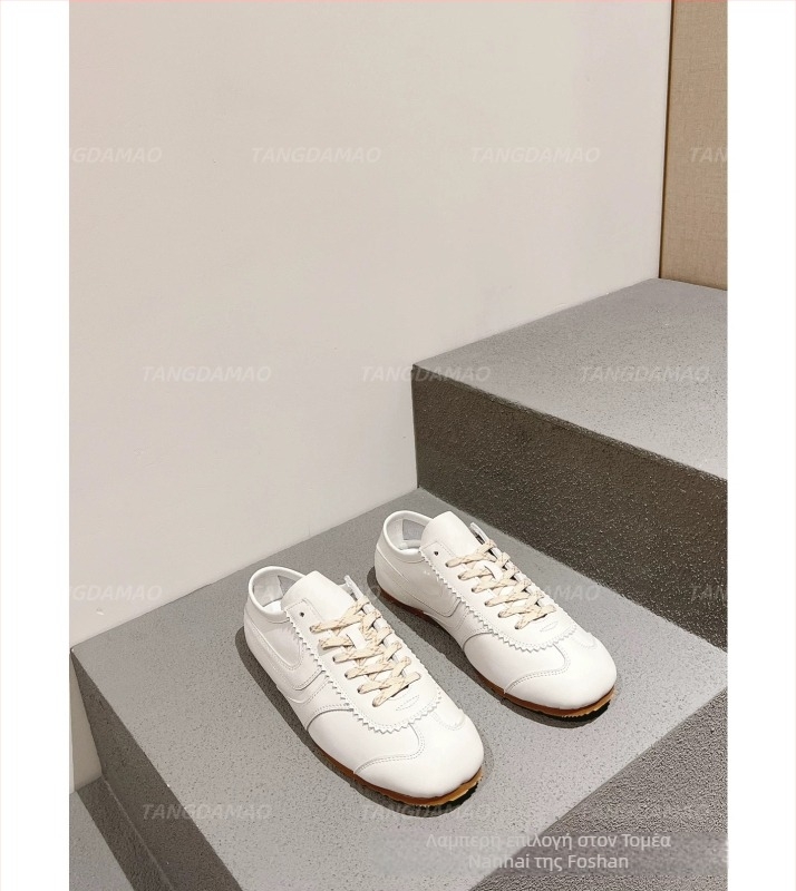 Unisex δερμάτινα αθλητικά με τετράγωνη μύτη, χαμηλό ύψος, κορδόνια, καουτσούκ σόλα, αναπνεύσιμη επένδυση