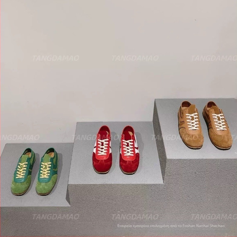 Unisex δερμάτινα αθλητικά με τετράγωνη μύτη, χαμηλό ύψος, κορδόνια, καουτσούκ σόλα, αναπνεύσιμη επένδυση