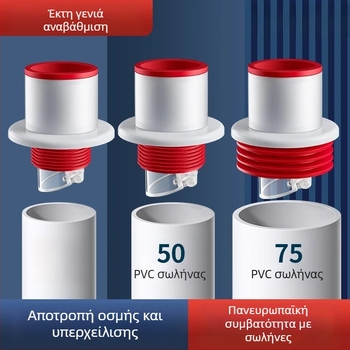 PP φράγμα οσμών αποχέτευσης για κουζίνα και μπάνιο — αντιοσμές, προστασία από ανάποδη ροή, μοντέλο εξουδετέρωσης οσμών σωλήνα, καθολικά συμβατό με σωληνώσεις