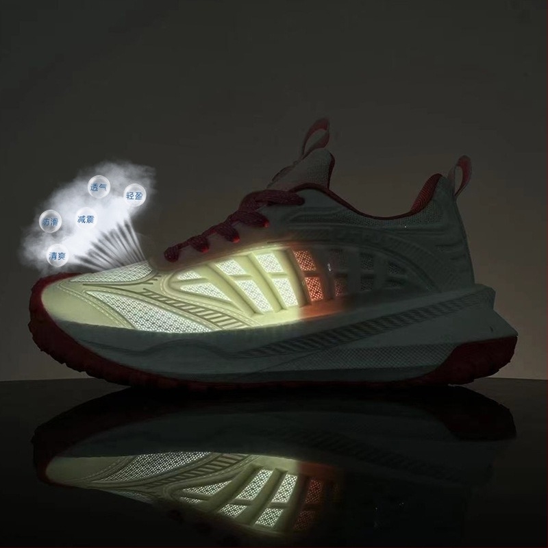 Unisex παπούτσια πεζοπορίας με διαπνοή Mesh εσωτερικό, πάνω μέρος ύφασμα + συνθετικό δέρμα, PU μεσαία σόλα, EVA σόλα