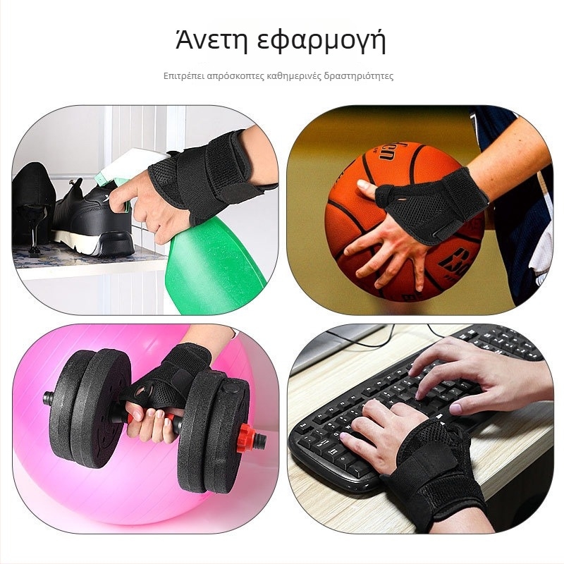 Διπλής κατεύθυνσης ορθωτής καρπού για αθλητική αποκατάσταση, ρυθμιζόμενος ιμάντας, καθολικό για αριστερό και δεξί χέρι, σταθεροποίηση διάστρεμματος