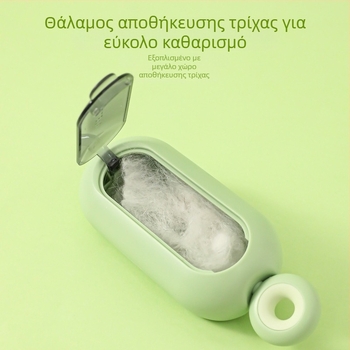 Βούρτσα Αφαίρέσης Τριχών Κατοικίδιων – Περιστρεφόμενος Ρολός, ABS Υλικό, Κυρτή Χτένα για Τρίχες, Φορητός Σχεδιασμός, Για Γάτες Με Μακριά Μαλλιά